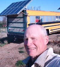 Solar pathfinder headshot selfie of cliff