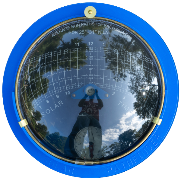 solar pathfinder top view